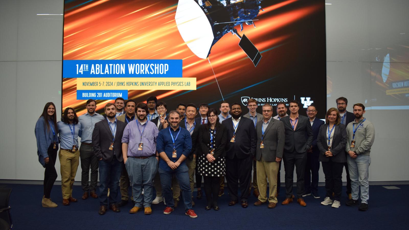 Group photo of researchers at the 14th Ablation Workshop